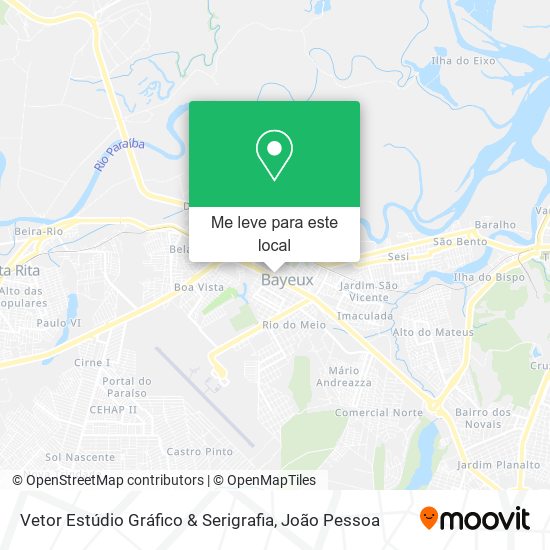 Vetor Estúdio Gráfico & Serigrafia mapa