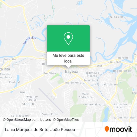 Lania Marques de Brito mapa