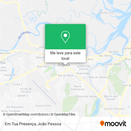 Em Tua Presença mapa