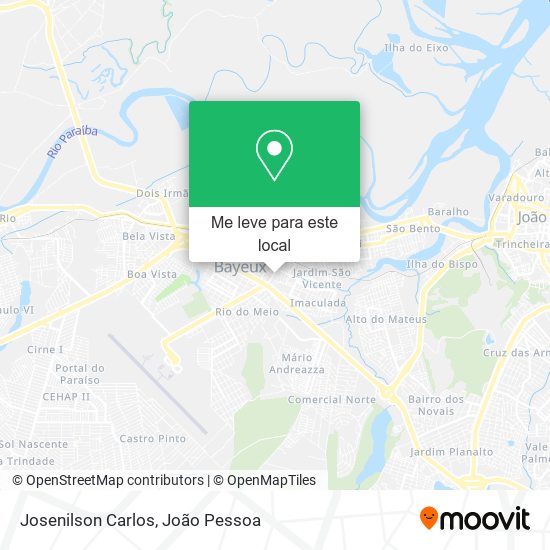 Josenilson Carlos mapa