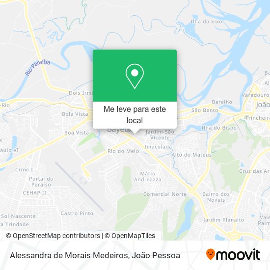 Alessandra de Morais Medeiros mapa