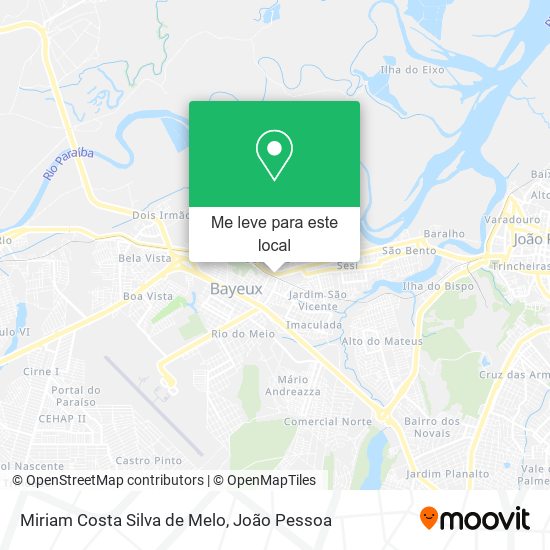 Miriam Costa Silva de Melo mapa
