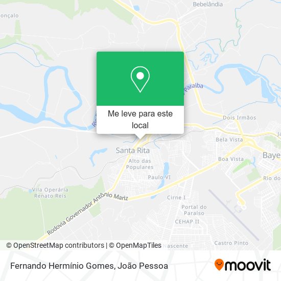 Fernando Hermínio Gomes mapa