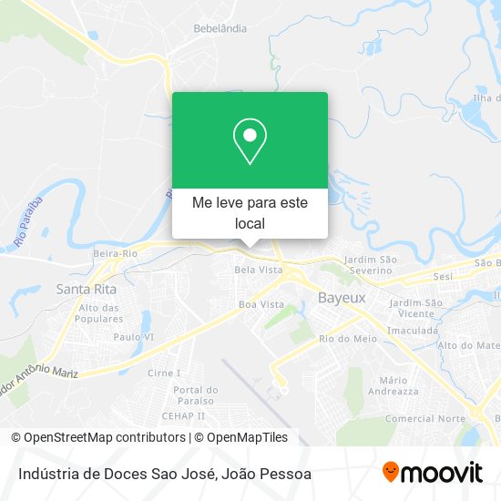 Indústria de Doces Sao José mapa