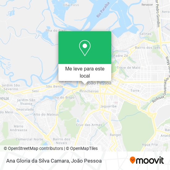 Ana Gloria da Silva Camara mapa