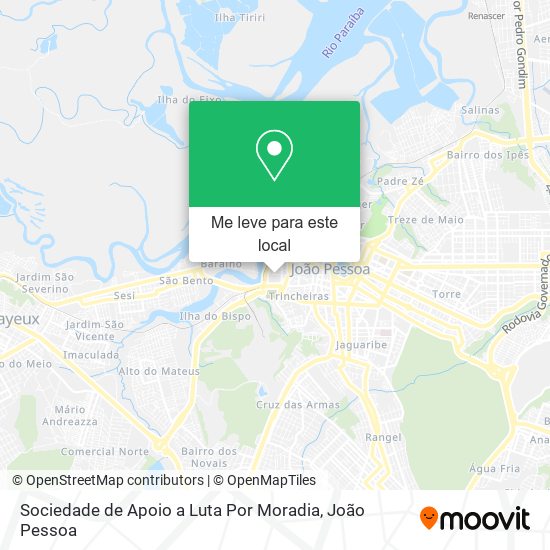 Sociedade de Apoio a Luta Por Moradia mapa