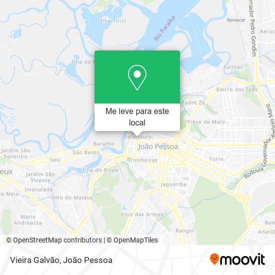 Vieira Galvão mapa