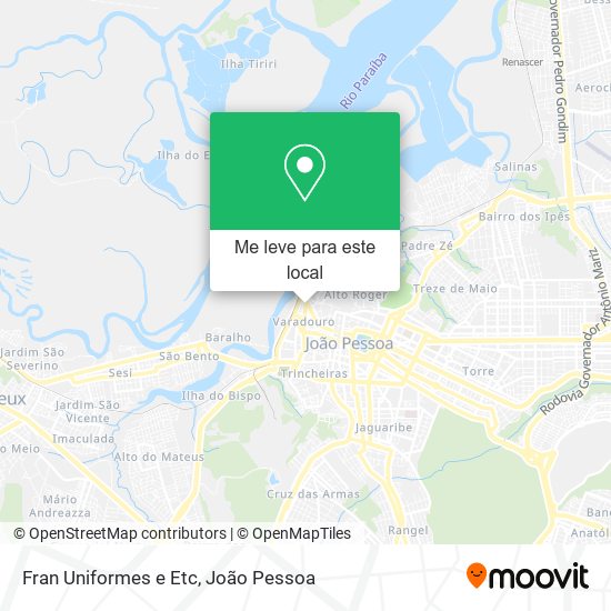Fran Uniformes e Etc mapa