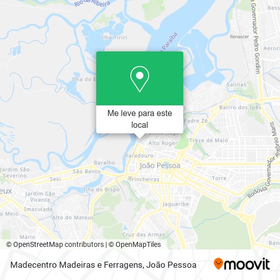 Madecentro Madeiras e Ferragens mapa