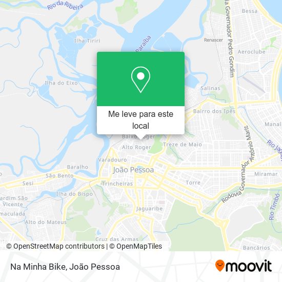 Na Minha Bike mapa