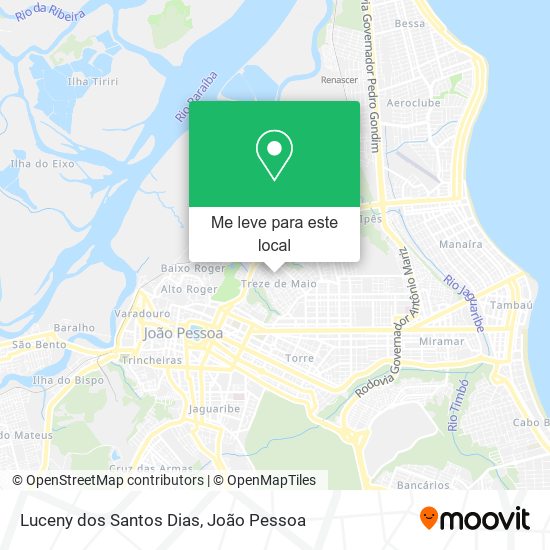 Luceny dos Santos Dias mapa