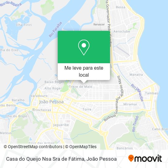 Casa do Queijo Nsa Sra de Fátima mapa