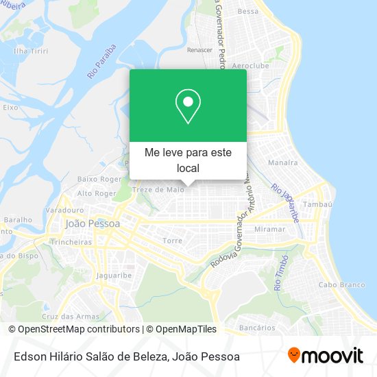 Edson Hilário Salão de Beleza mapa