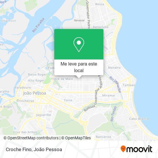 Croche Fino mapa