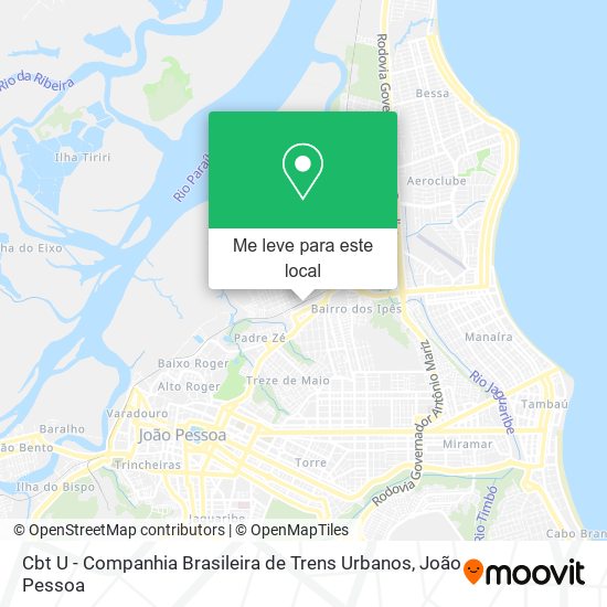 Cbt U - Companhia Brasileira de Trens Urbanos mapa