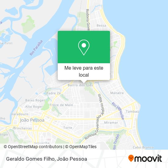 Geraldo Gomes Filho mapa