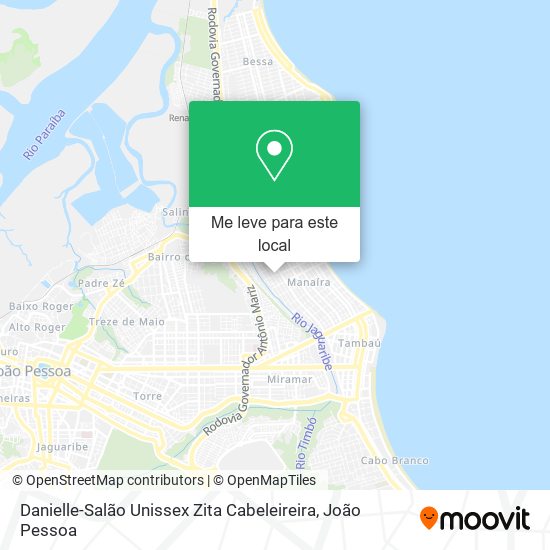 Danielle-Salão Unissex Zita Cabeleireira mapa