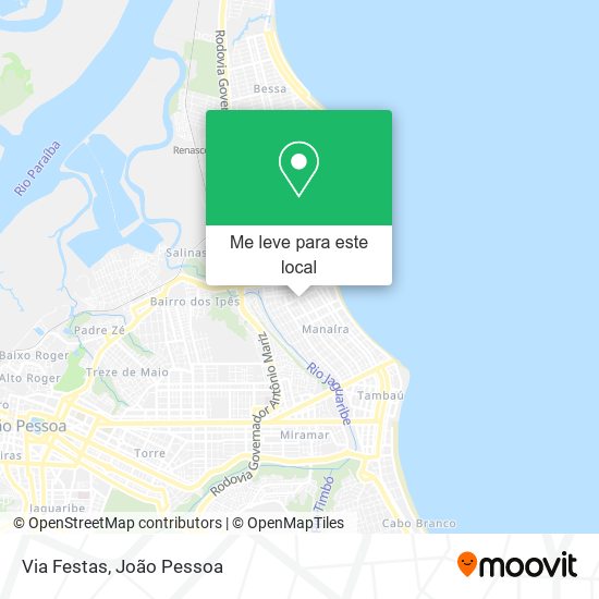 Via Festas mapa