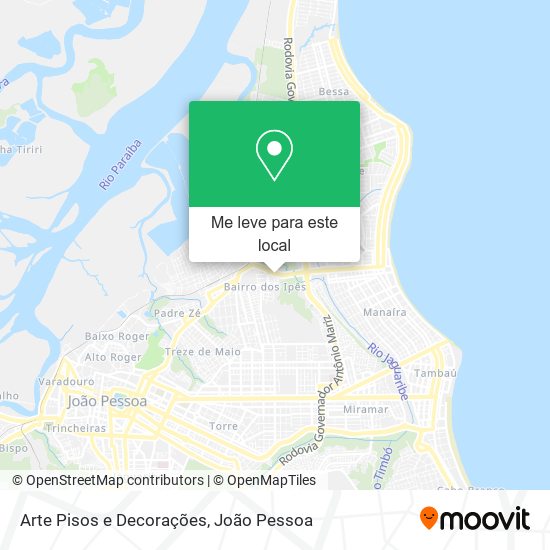 Arte Pisos e Decorações mapa