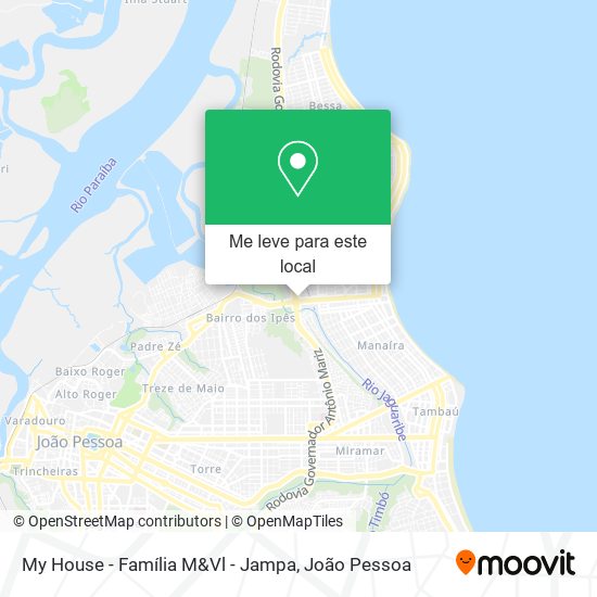 My House - Família M&Vl - Jampa mapa