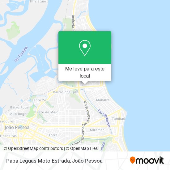 Papa Leguas Moto Estrada mapa