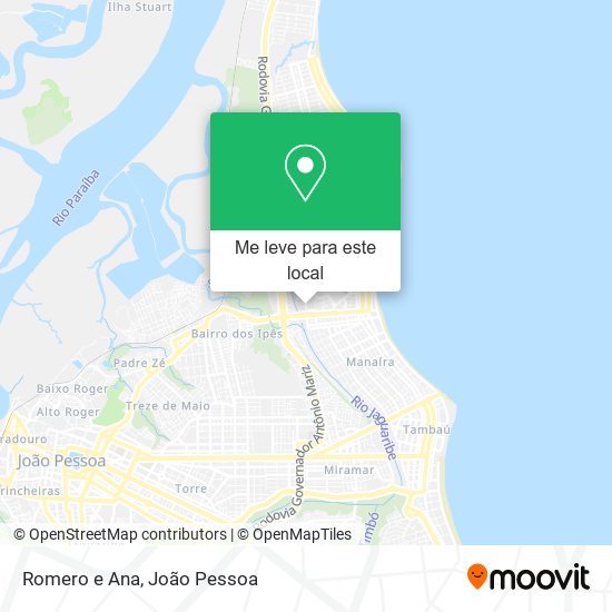 Romero e Ana mapa