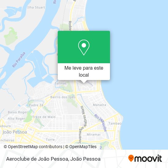 Aeroclube de João Pessoa mapa