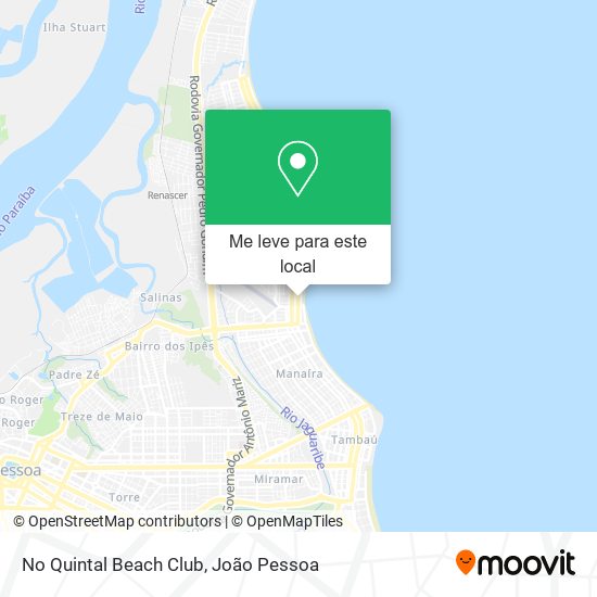 No Quintal Beach Club mapa