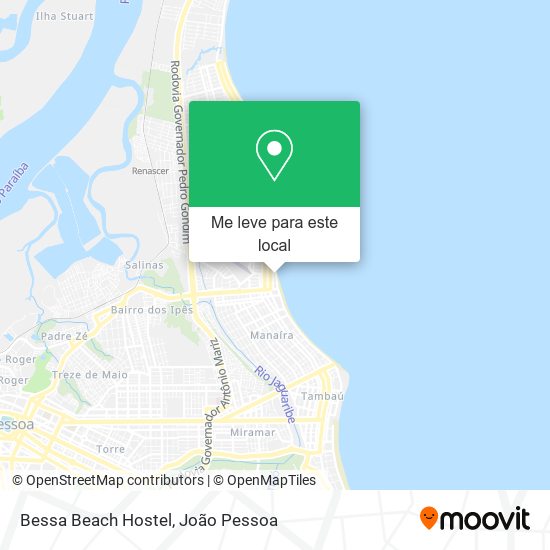 Bessa Beach Hostel mapa