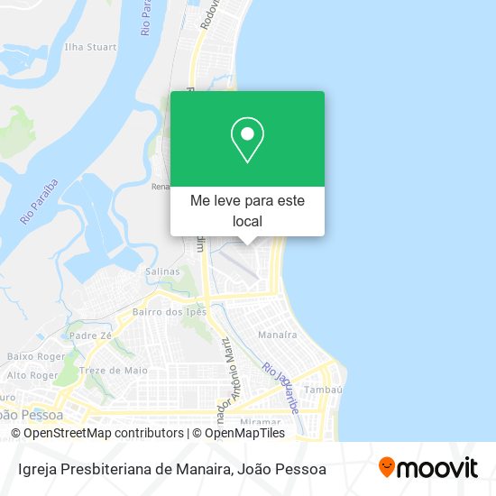 Igreja Presbiteriana de Manaira mapa