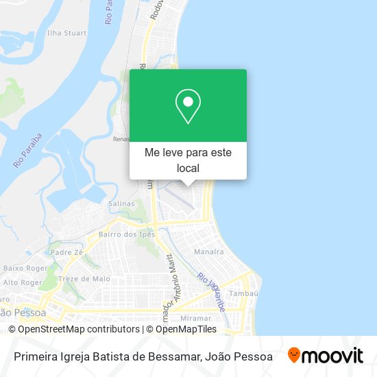 Primeira Igreja Batista de Bessamar mapa