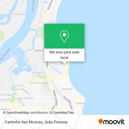 Cantinho das Mouras mapa