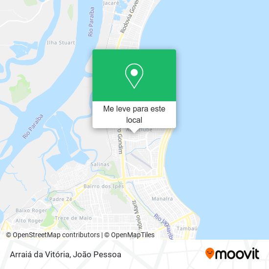 Arraiá da Vitória mapa