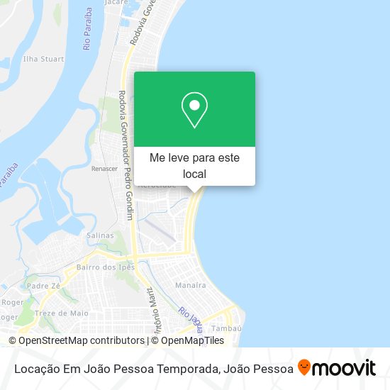 Locação Em João Pessoa Temporada mapa