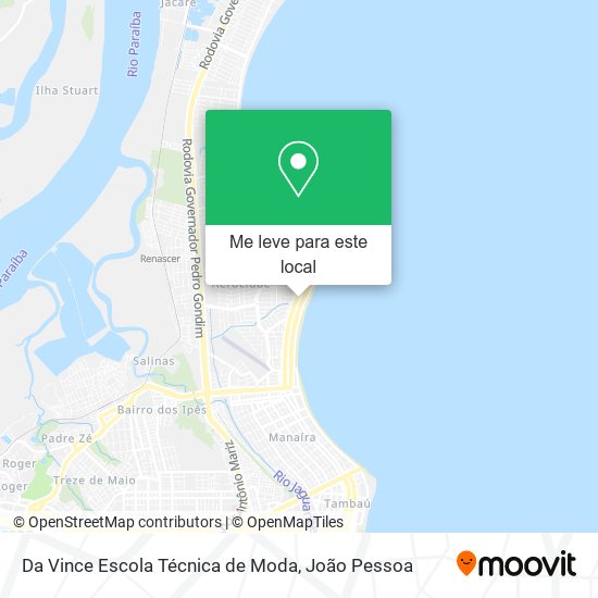 Da Vince Escola Técnica de Moda mapa