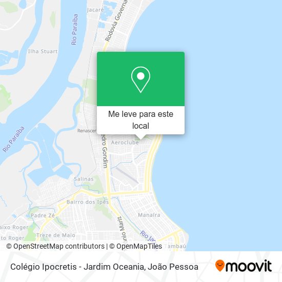 Colégio Ipocretis - Jardim Oceania mapa