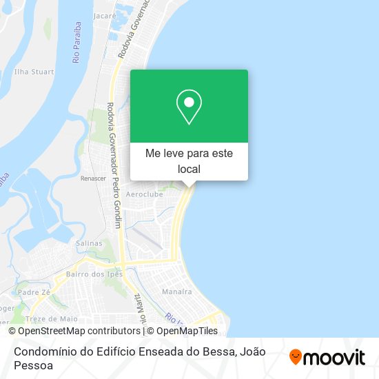 Condomínio do Edifício Enseada do Bessa mapa