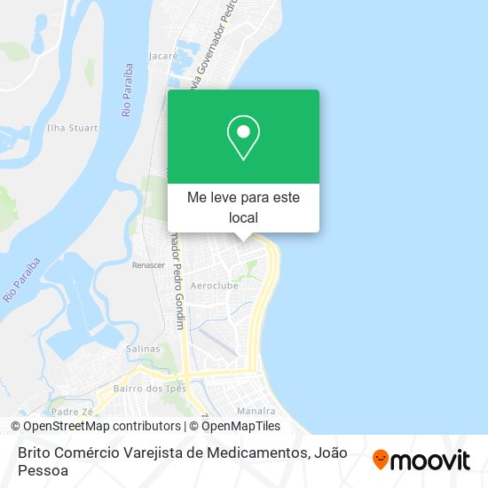 Brito Comércio Varejista de Medicamentos mapa