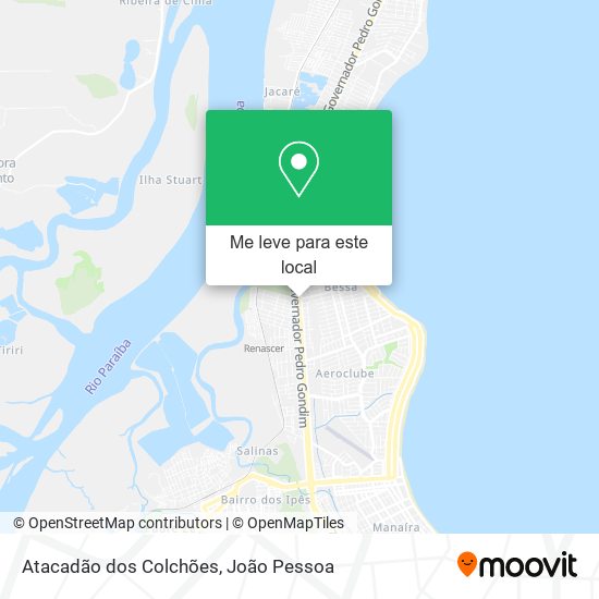 Atacadão dos Colchões mapa