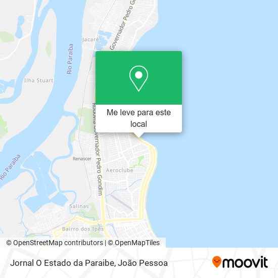 Jornal O Estado da Paraibe mapa