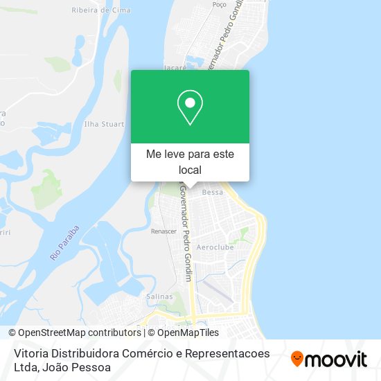 Vitoria Distribuidora Comércio e Representacoes Ltda mapa