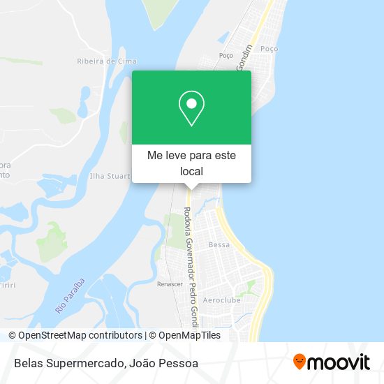 Belas Supermercado mapa