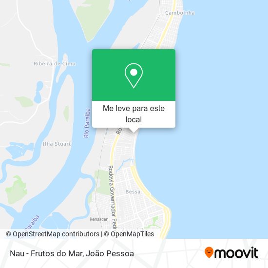 Nau - Frutos do Mar mapa
