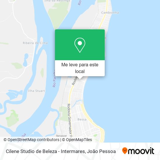 Cilene Studio de Beleza - Intermares mapa