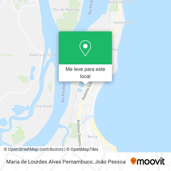Maria de Lourdes Alves Pernambuco mapa