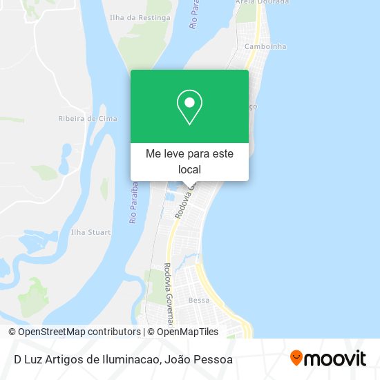 D Luz Artigos de Iluminacao mapa
