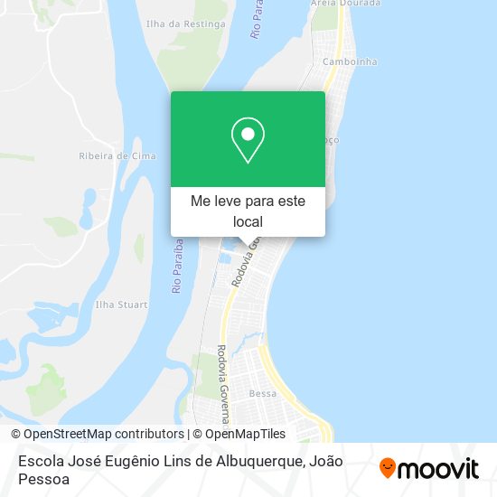 Escola José Eugênio Lins de Albuquerque mapa