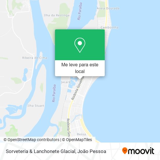 Sorveteria & Lanchonete Glacial mapa