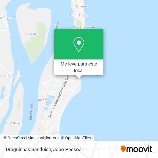 Draguinhas Sanduich mapa