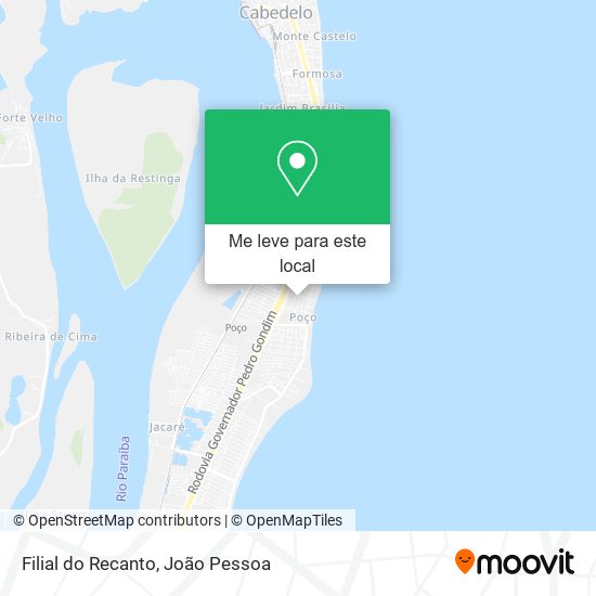 Filial do Recanto mapa